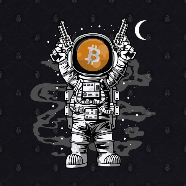 Astronaut BitCoin BTC To The Moon Crypto Token Cryptocurrency Wallet Birthday Gift For Men Women Kids by Thingking About